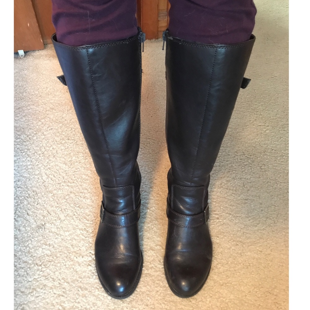 Dark Brown Tall Boots